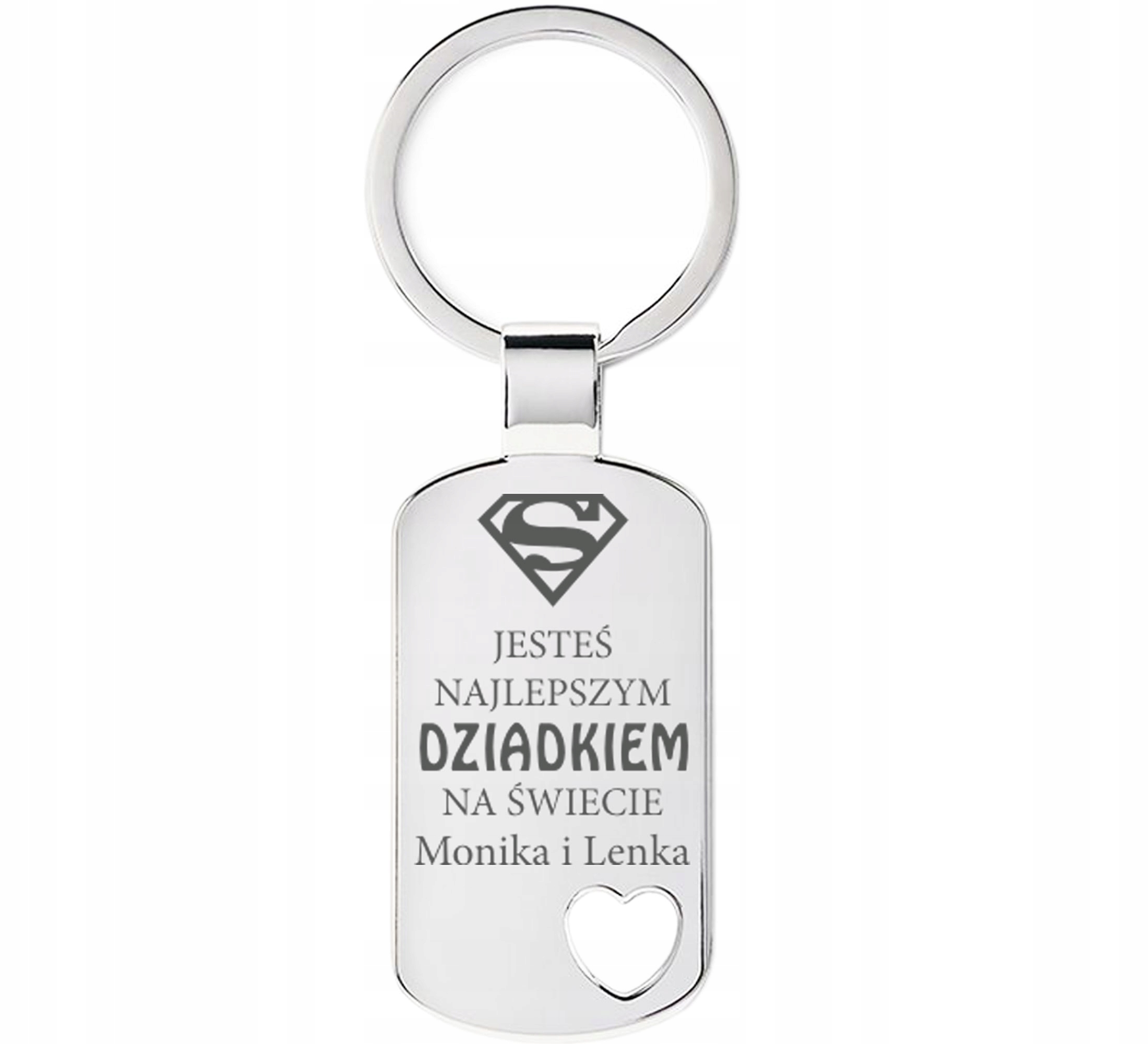 

Brelok na Prezent Dzień Dziadka dla dziadka Grawer