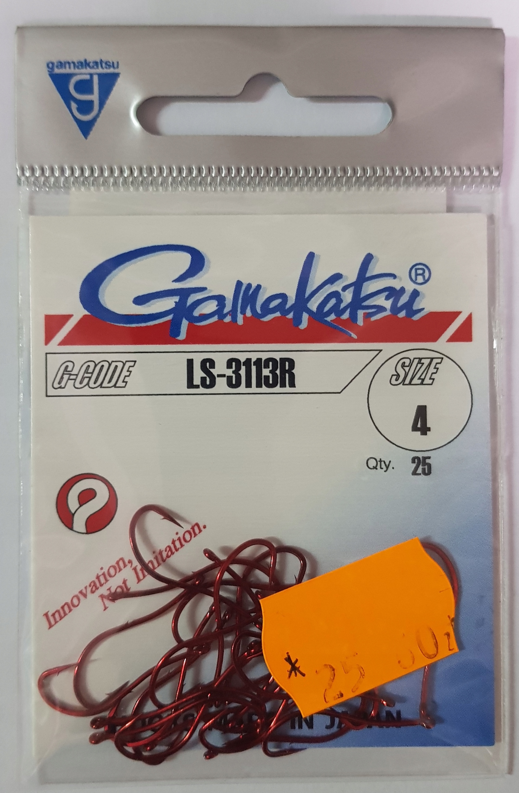 

Haczyki Gamakatsu LS-3113R nr 4 czerwony