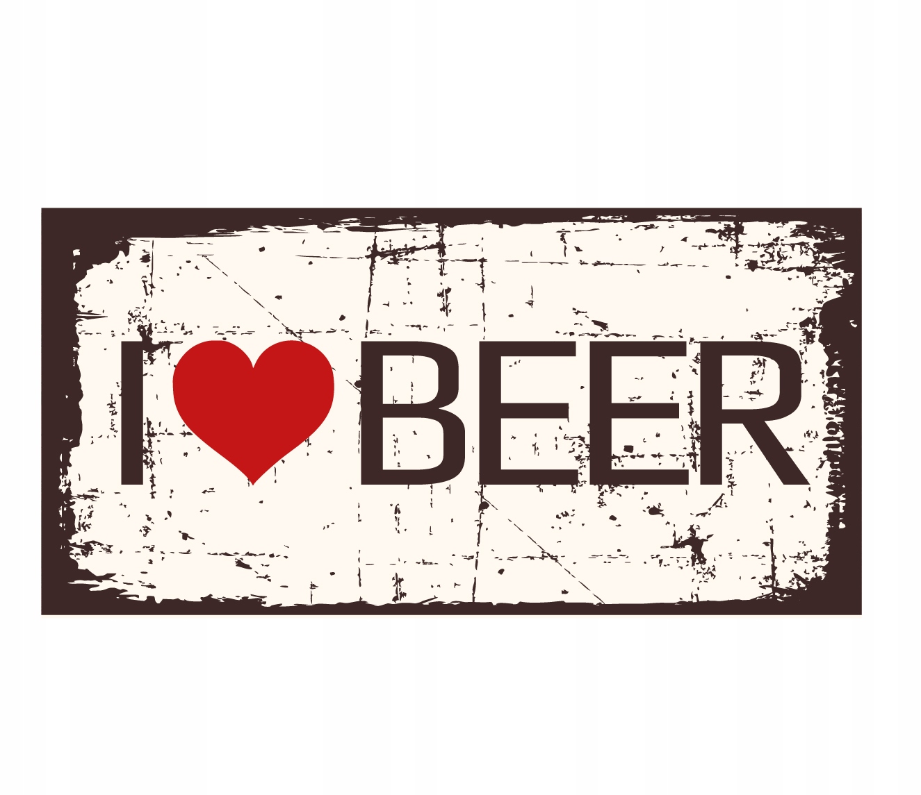 

Tabliczka na ścianę I love Beer Piwo drinki 40cm
