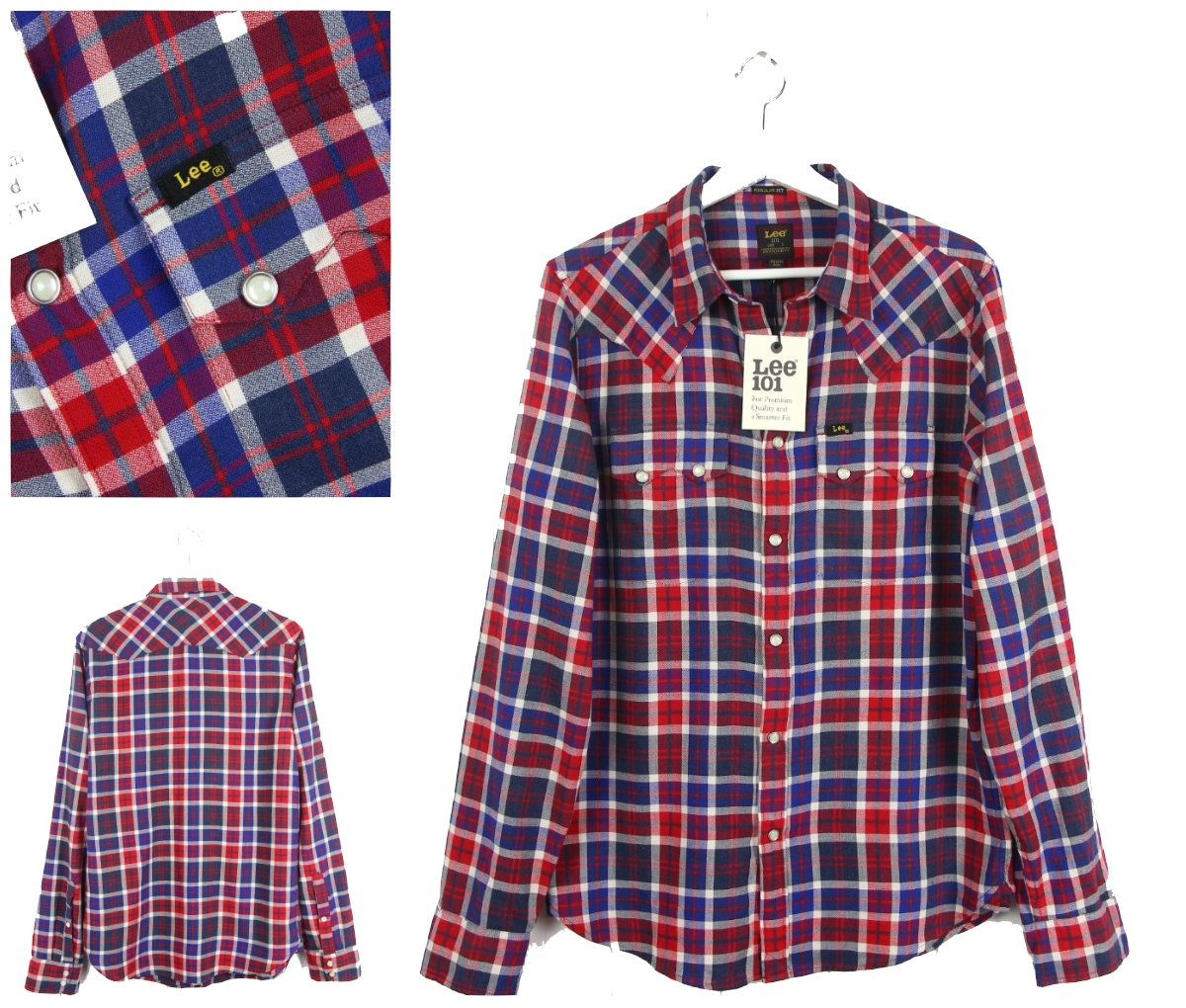 

Lee 101 Saw Rider Koszula 100% Bawełna Krata S