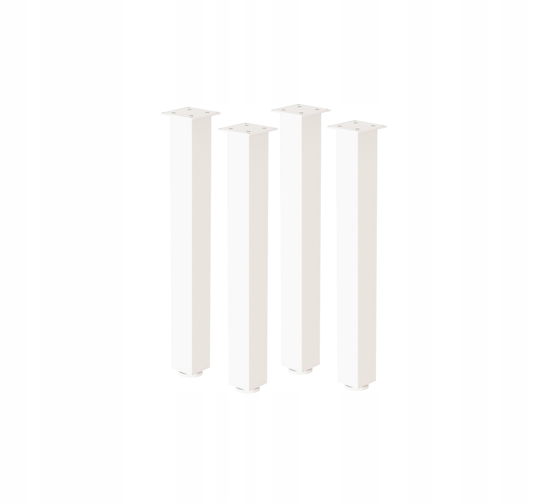 

4 X Noga Do Stołu Blatu H 710 MM Regulowana Biała