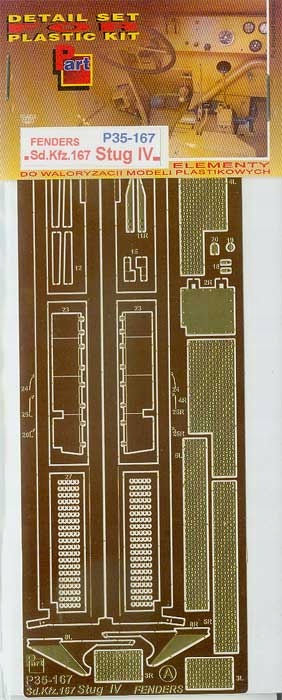 Part P35-167 1/35 Sd.Kfz.167 Stug IV blatníky