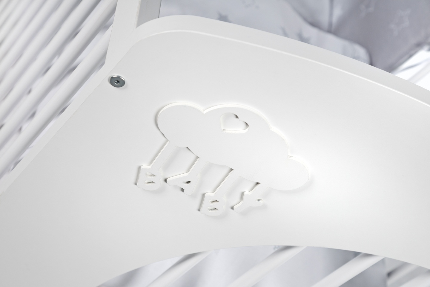 KLUPŚ ŁÓŻECZKO NEL CHMURKA 120X60 BIAŁE Waga produktu z opakowaniem jednostkowym 25 kg