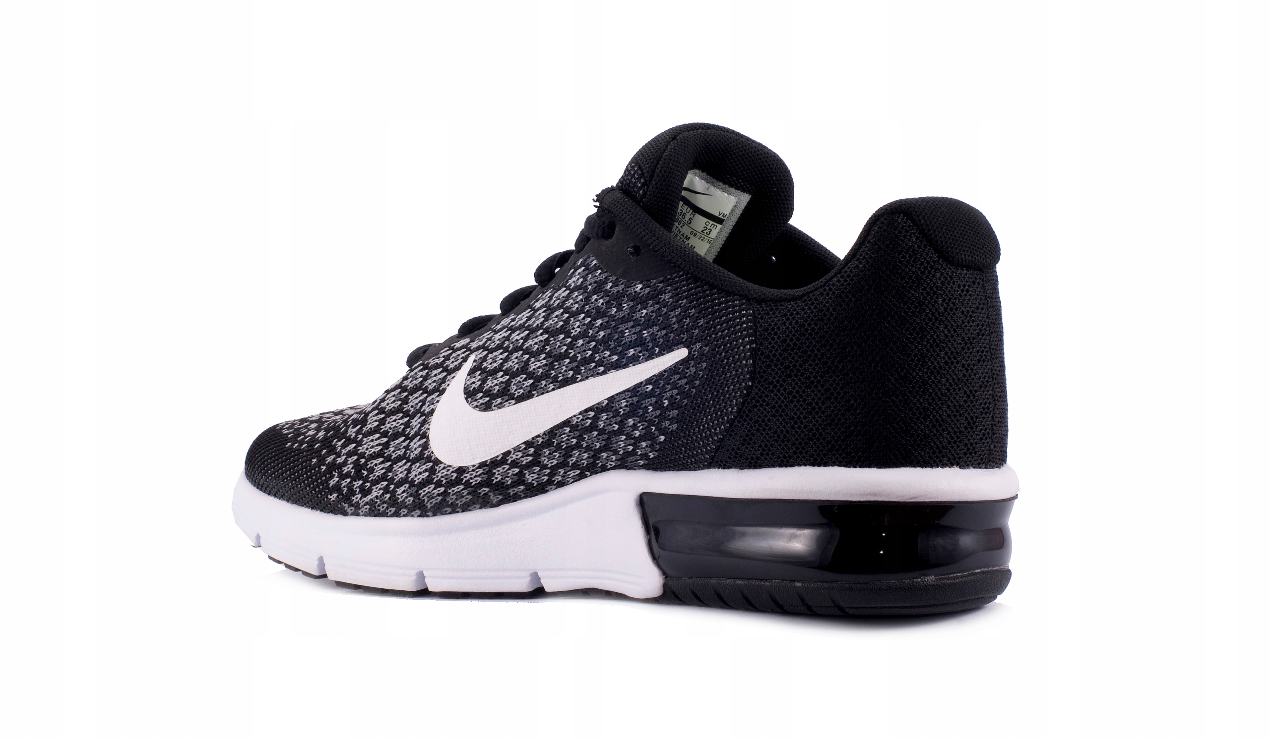 Buty sportowe męskie Nike air max sequent czarne z tkaniny