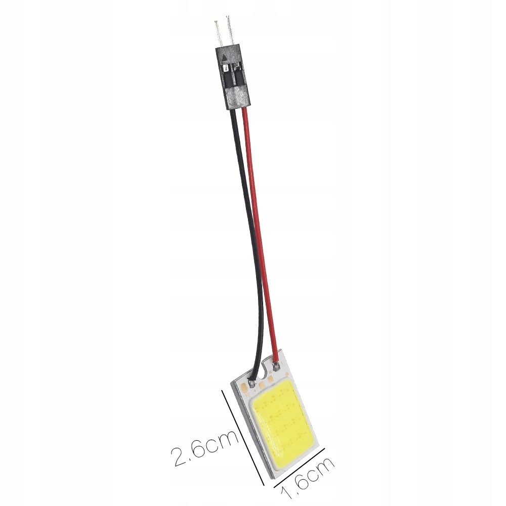PANEL MODUŁ LED COB 18 CHIP W5W C5W C10W T4W 26x16 Typ T4W / BA9s