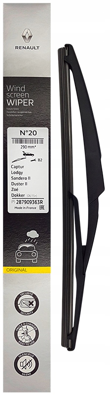 

Oe Renault Wycieraczka Tył Dacia Sandero 290MM