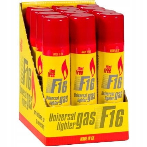 

12x Gaz F16 300ml do Zapalniczek Zapalarki Palnik