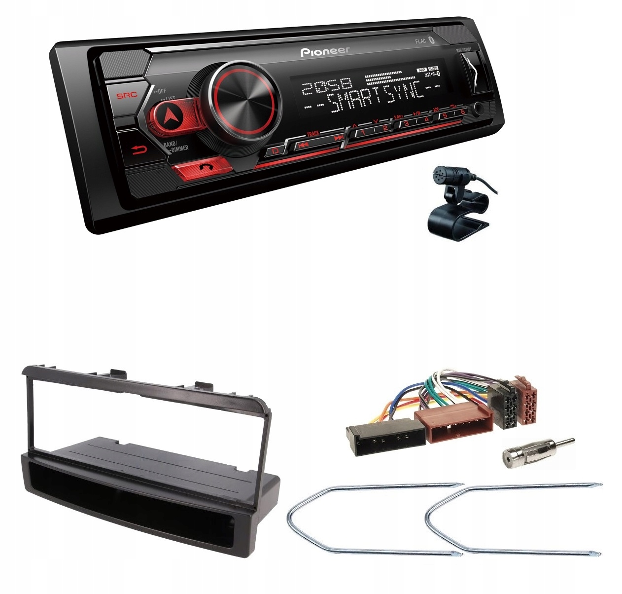 Pioneer MVH-S420BT Autorádio iPhone Usb Ford Focus MK1 Mondeo MK2 MK3 Fiesta