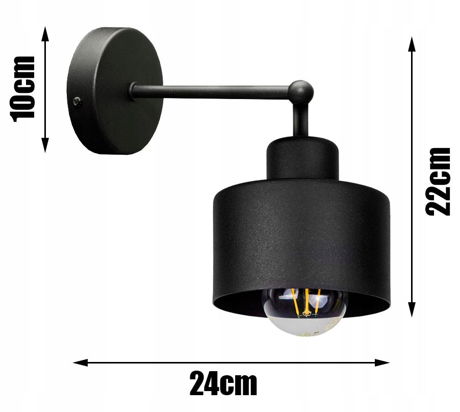 KINKIET ŚCIENNY NOWOCZESNY RETRO LOFT EDISON LED Kod producenta 1700