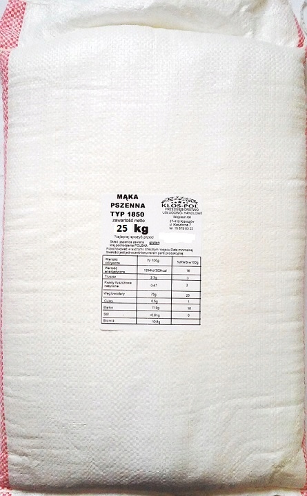 Mąka pszenna typ 1850 25 Kg,z Młyna Wysyłka