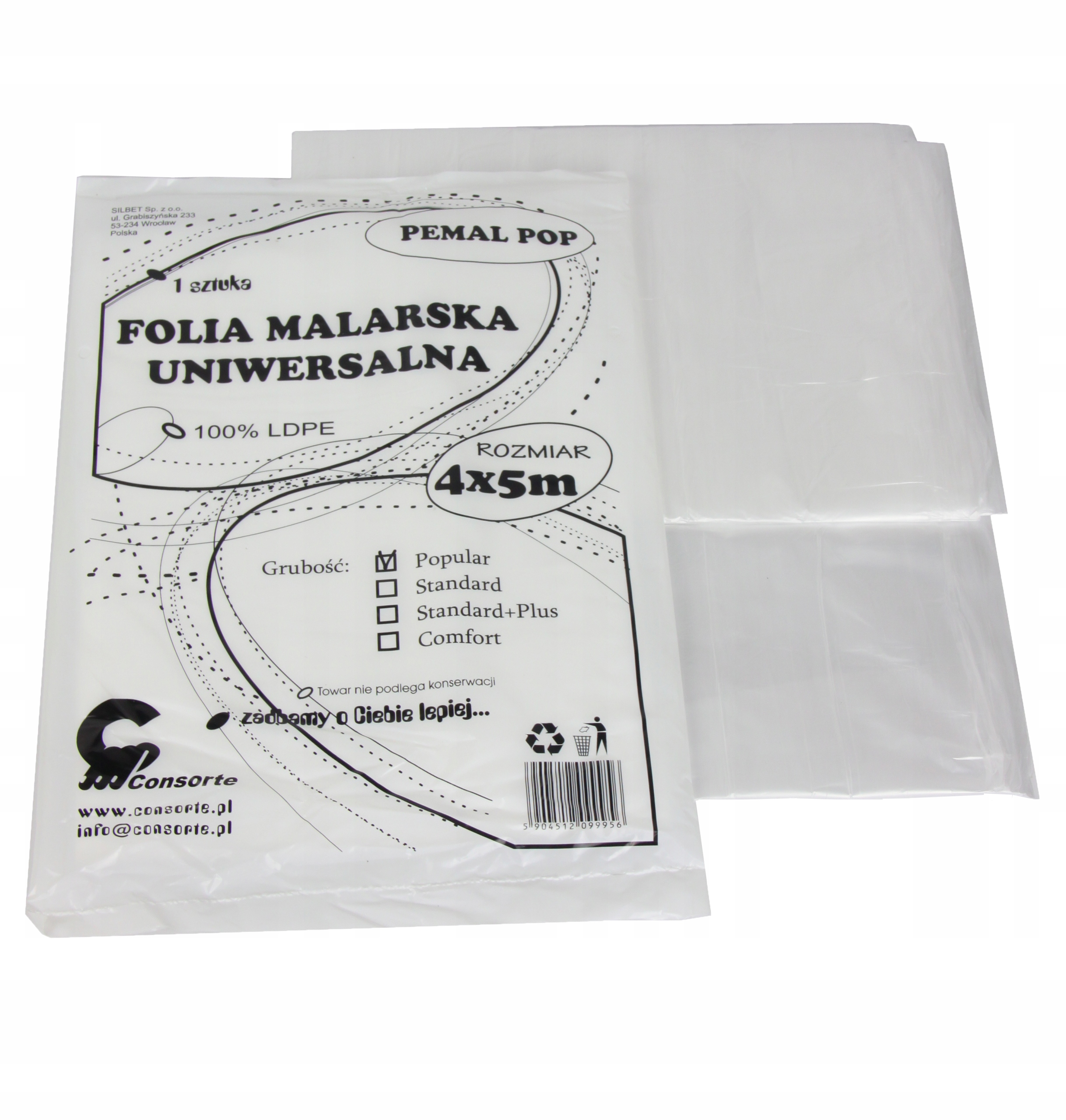 

100 x Folia Malarska 5x4 m ochronna bezbarwna 24h