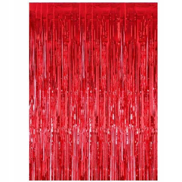 

Imprezowa kurtyna party zasłona 90x250 cm Czerwona
