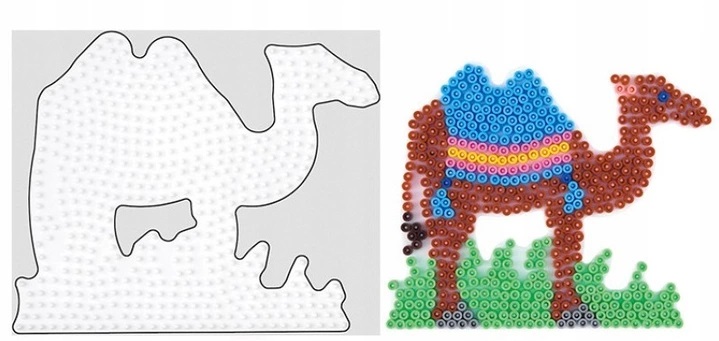 

Koraliki Hama Midi Podkładka 294 Wielbłąd