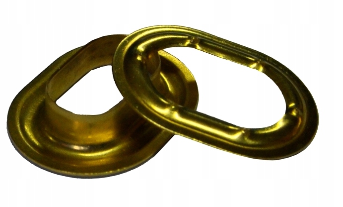 

Oczka plandekowe 22,5 x 13,5 mm mosiężne 20 szt.