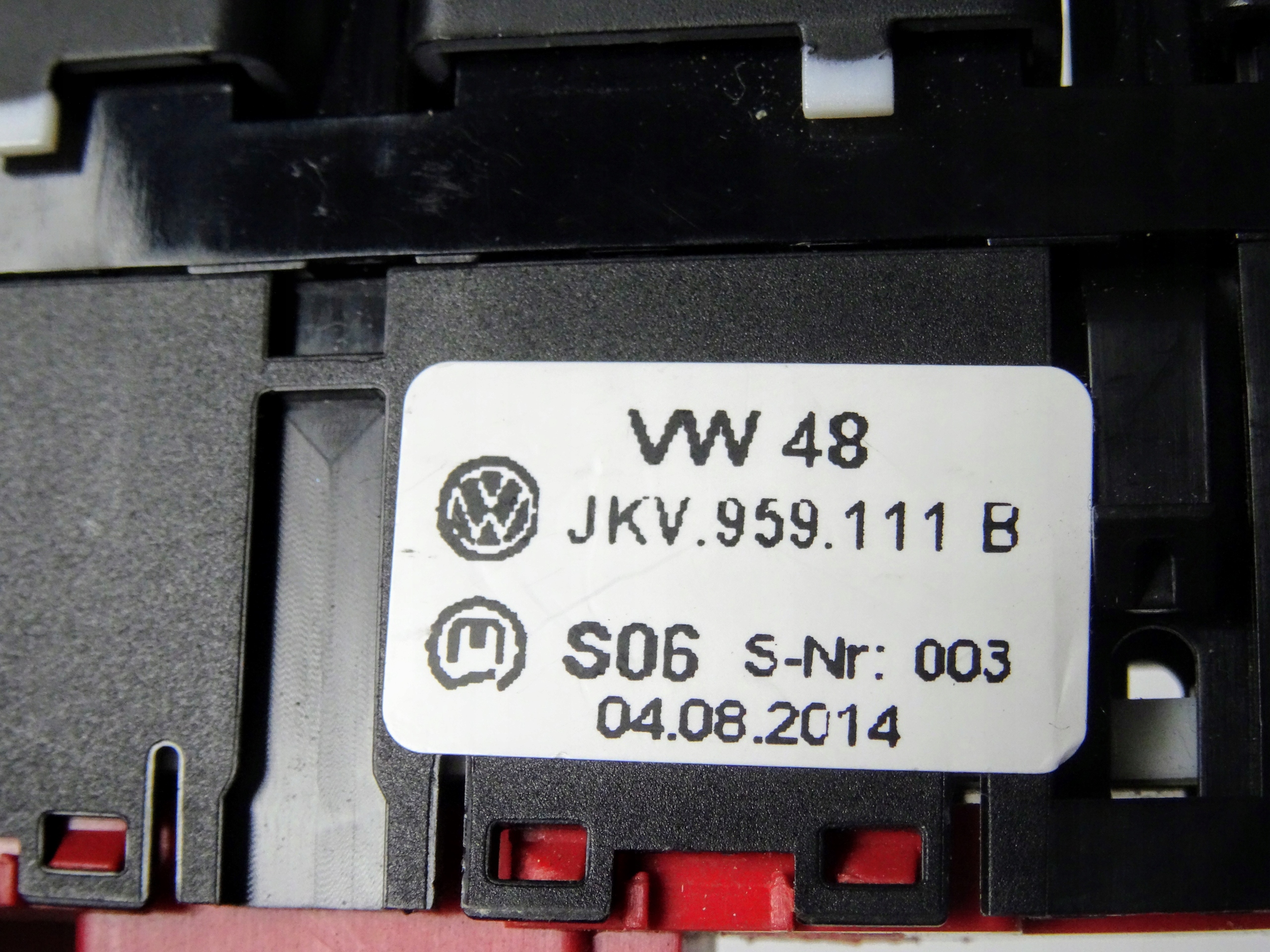 MODUŁ PRZEŁĄCZNIKÓW VW JKV959111B Numer katalogowy części JKV959111B