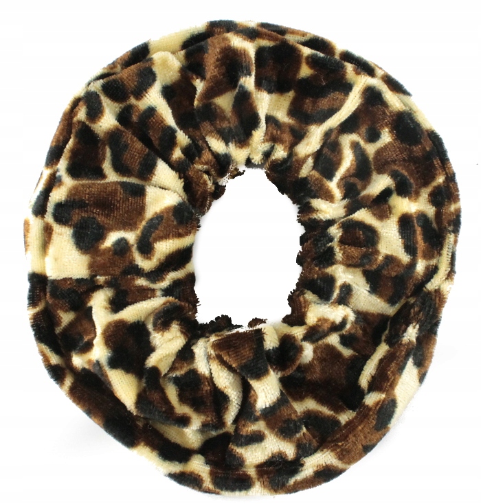 GUMKA DO WŁOSÓW OWIJKA GLAMOUR WELUROWA PANTERKA