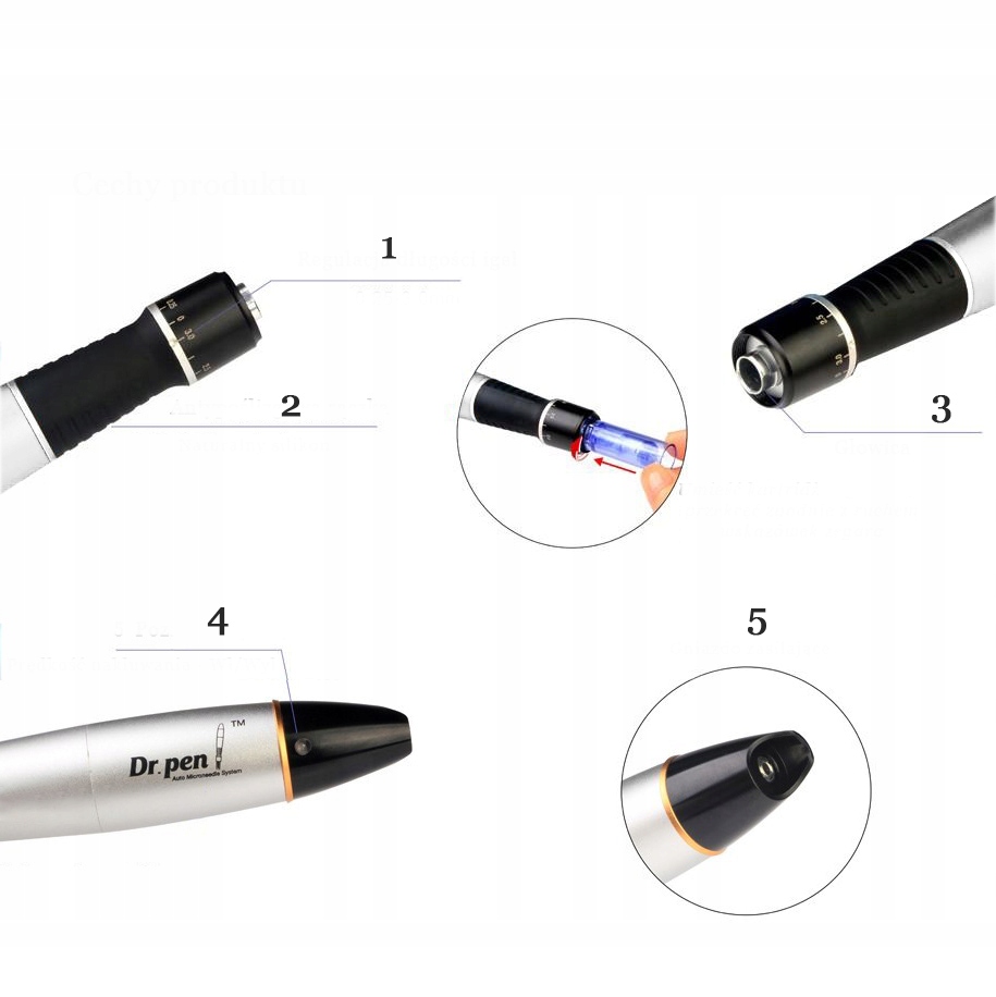 Dermapen DR PEN ULTIMA A1 + 10 sztuk KARTRIDŻY Typ pen