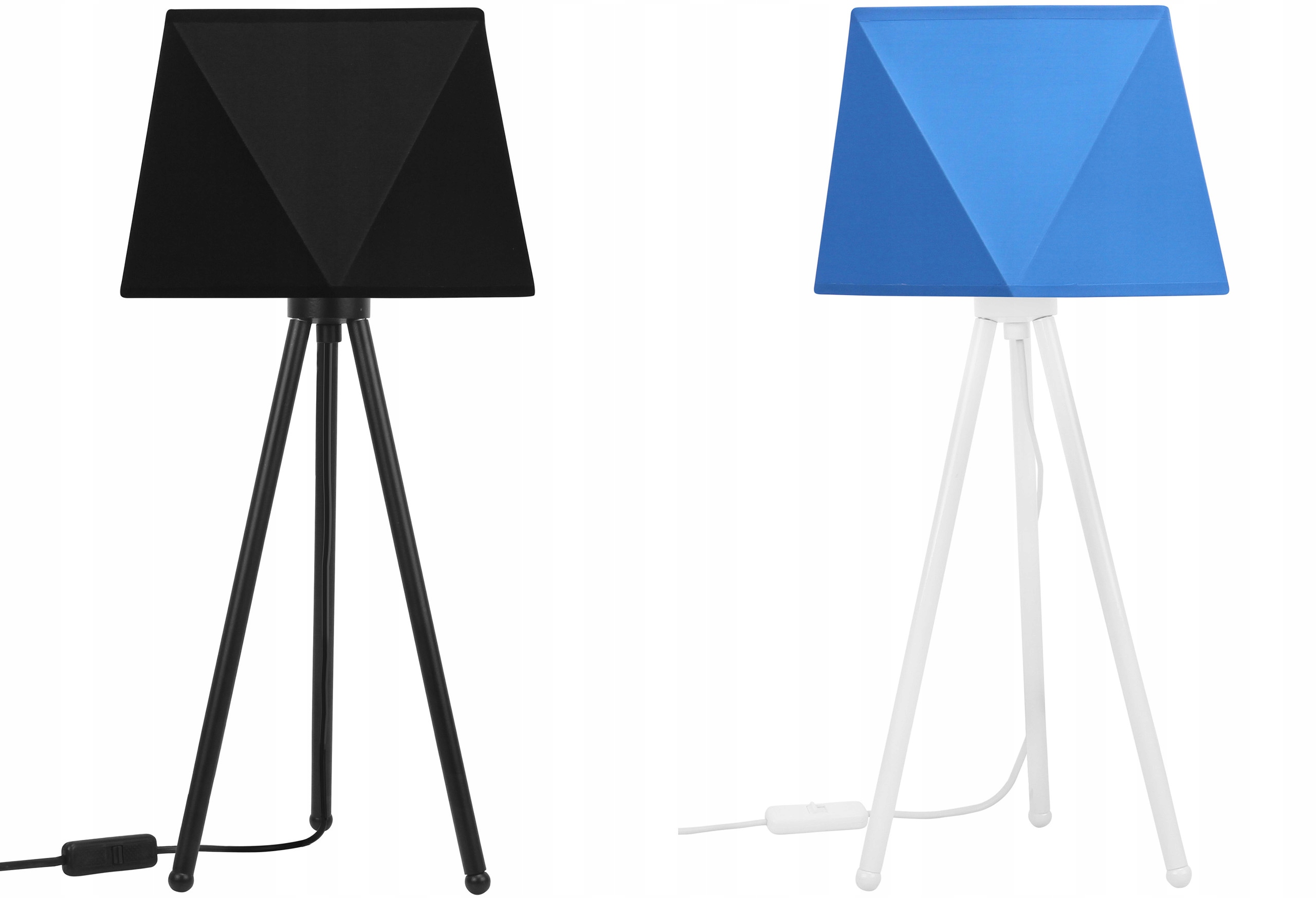 LAMPKA NOCNA BIURKOWA - ABAŻUR DIAMENT - TRÓJNÓG Szerokość produktu 22.4 cm