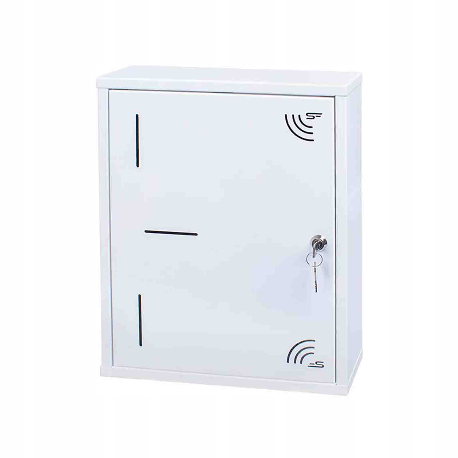 Telekomunikační montážní skříň na omítku 340x420x90 TESM-420X340X90N, leskl