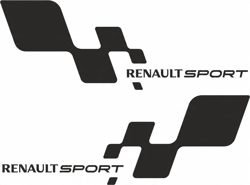 

Renault Sport Rs 2 x naklejka 30 x 11 cm