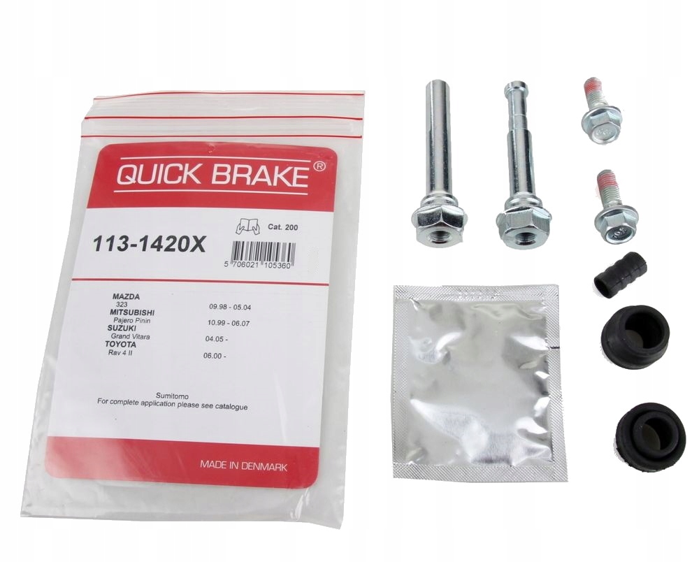 TOYOTA RAV 4 GRAND VITARA ZESTAW NAPRAWCZY PROWADNICE SWORZNIE ZACISK PRZÓD