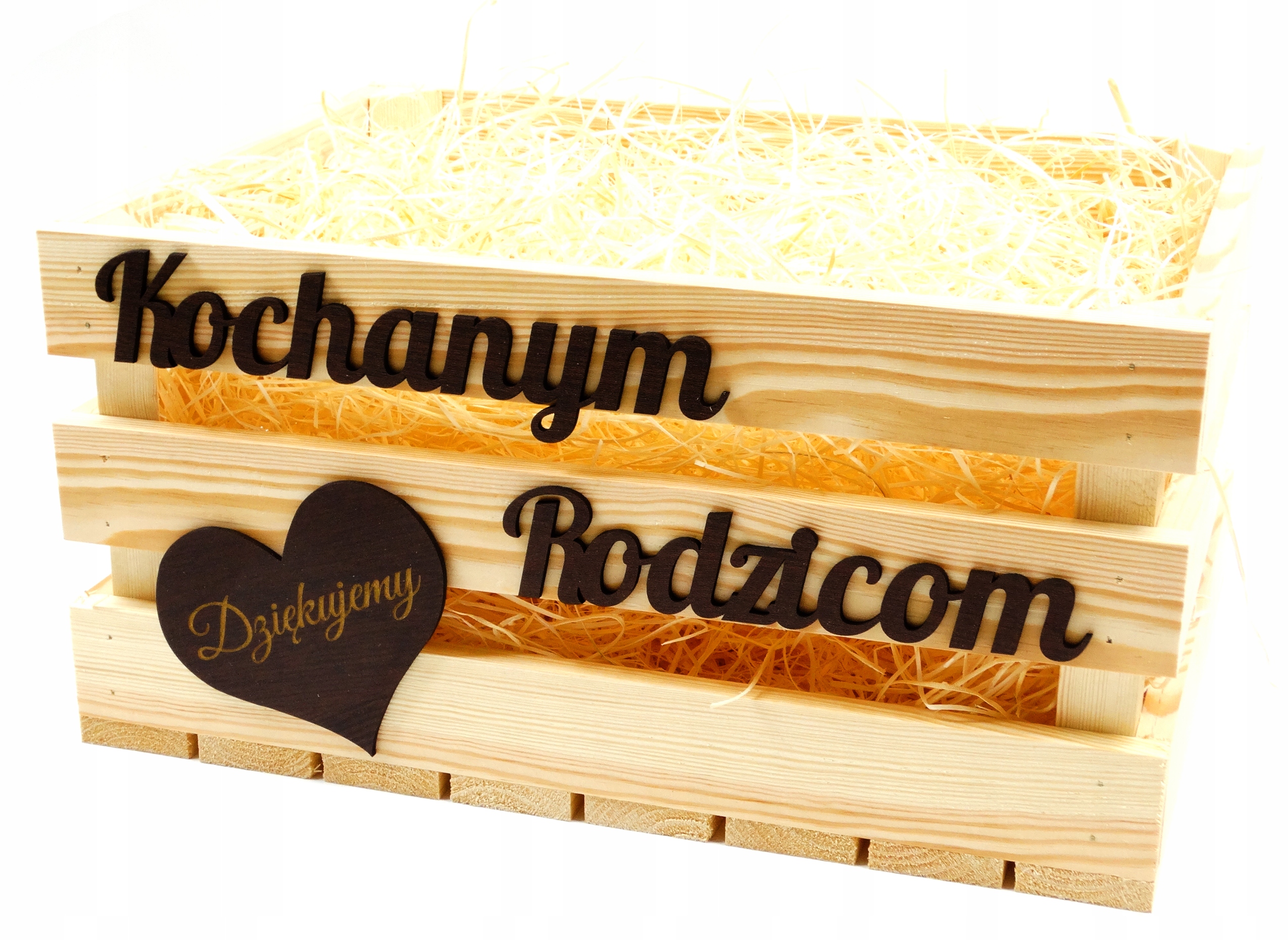 

Podziękowanie Dla Rodziców Skrzynka Ślub Napis XXL
