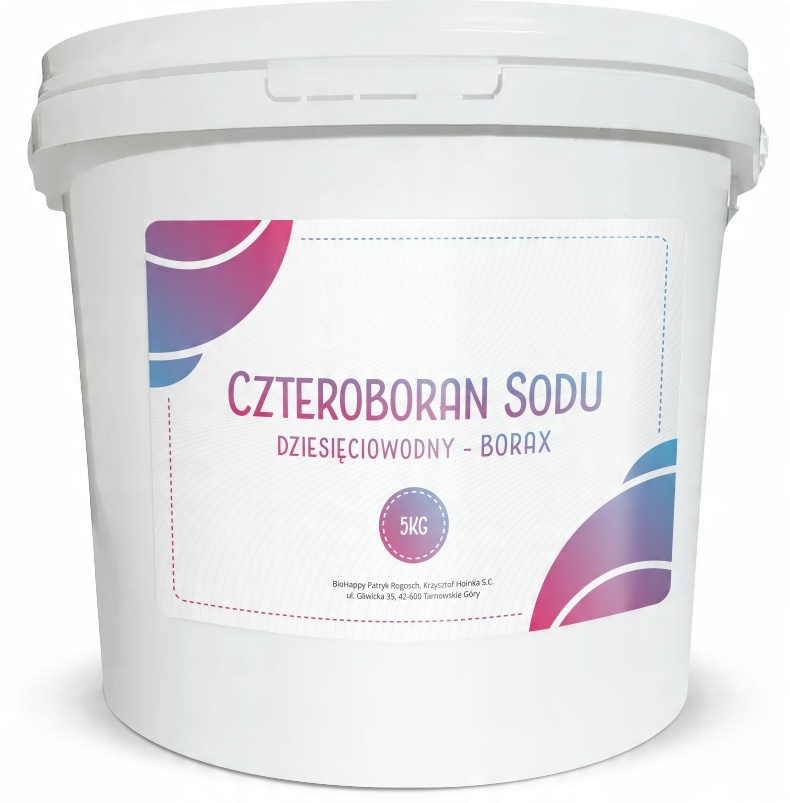 

Boraks Borax 5kg 10-WODNY Czystość 99,99% Wiadro