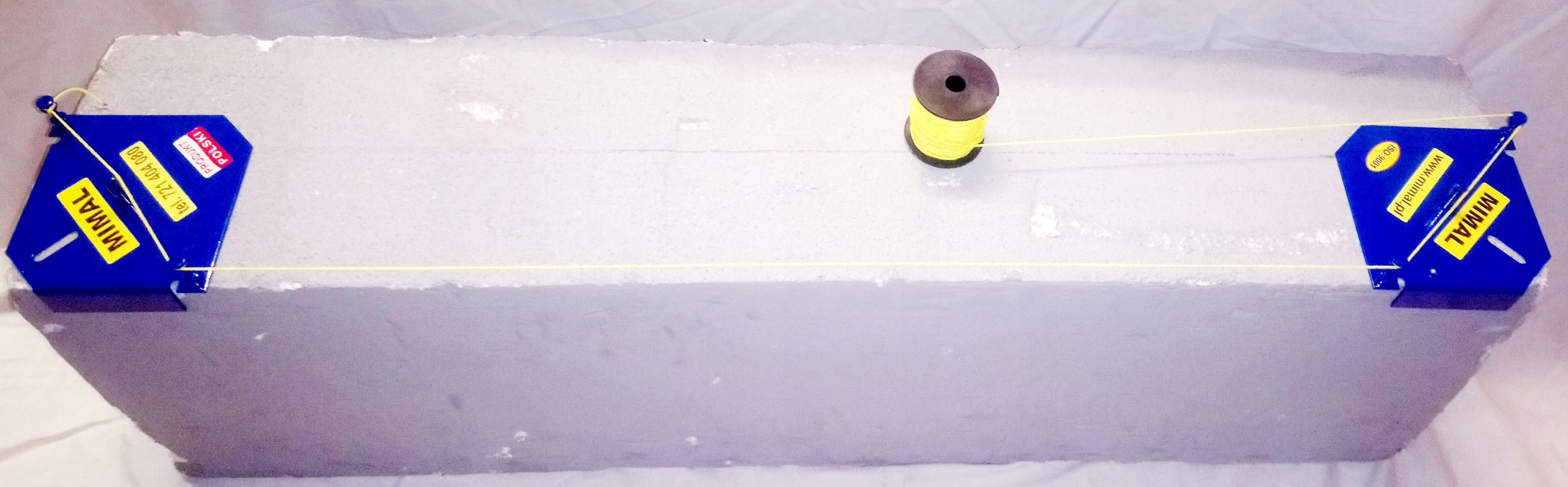 Liniał budowlany brukarski do krawężników Mimal