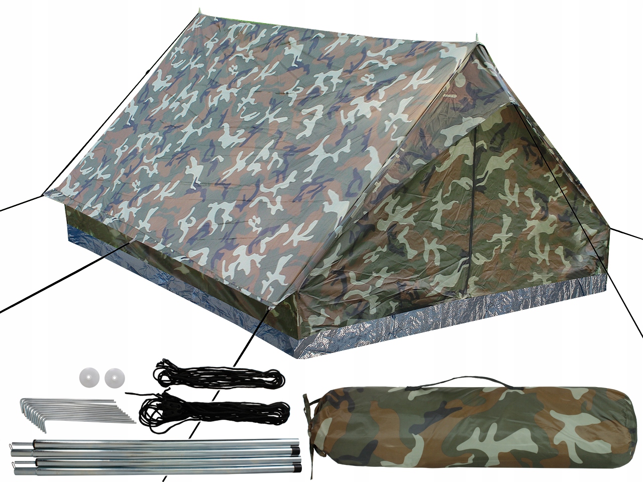 

Mt Namiot Turystyczny 2 Osobowy Mini Pack Woodland