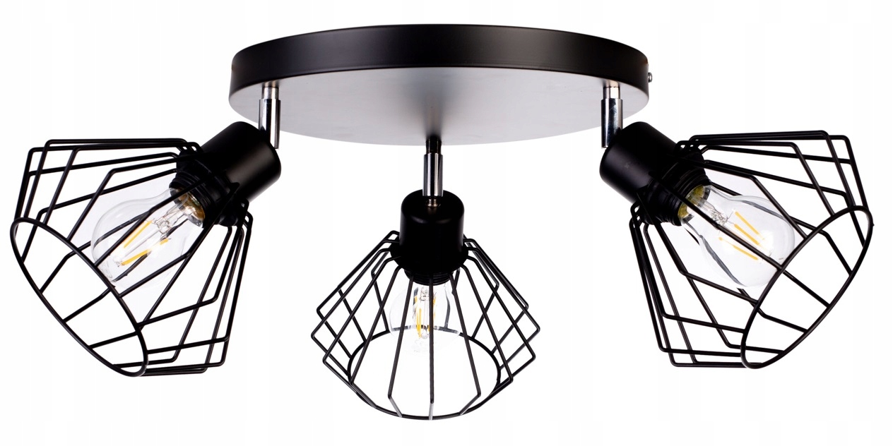 

Lampa Wisząca Sufitowa Żyrandol Brylant Loft Drut