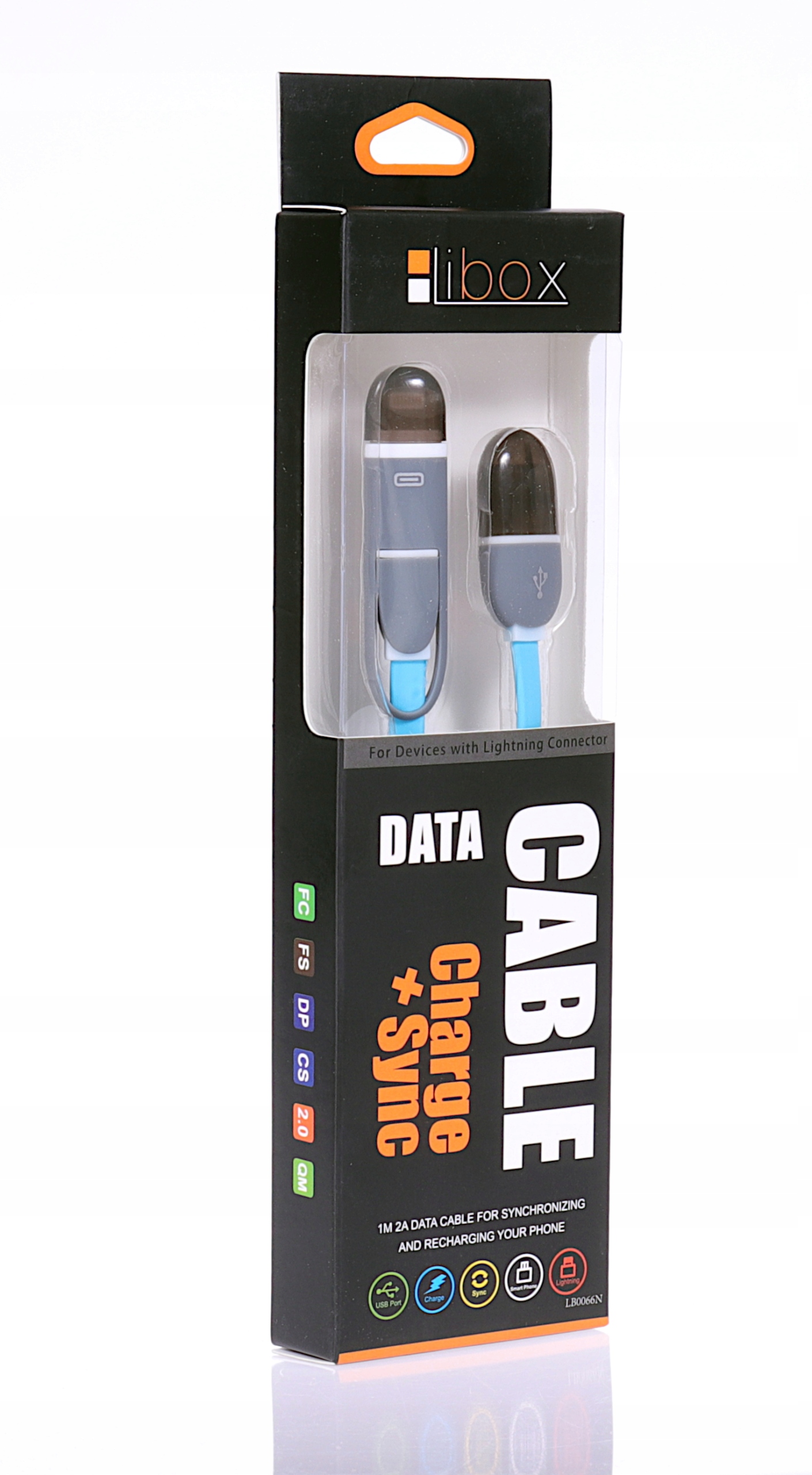 Kabel USB-micro USB/iPhone 2A 1m LB0066N LIBOX Marka Libox