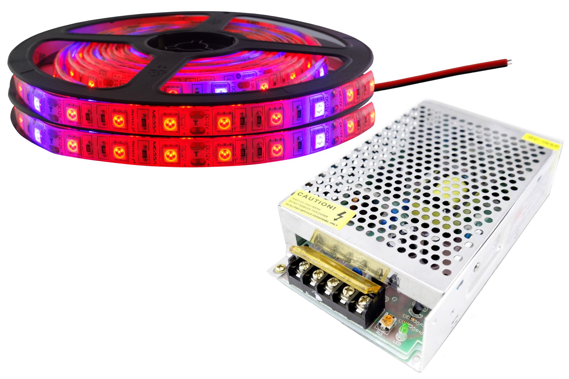 

Zestaw taśma Led 300 Grow IP65 wzrostu roślin 7m