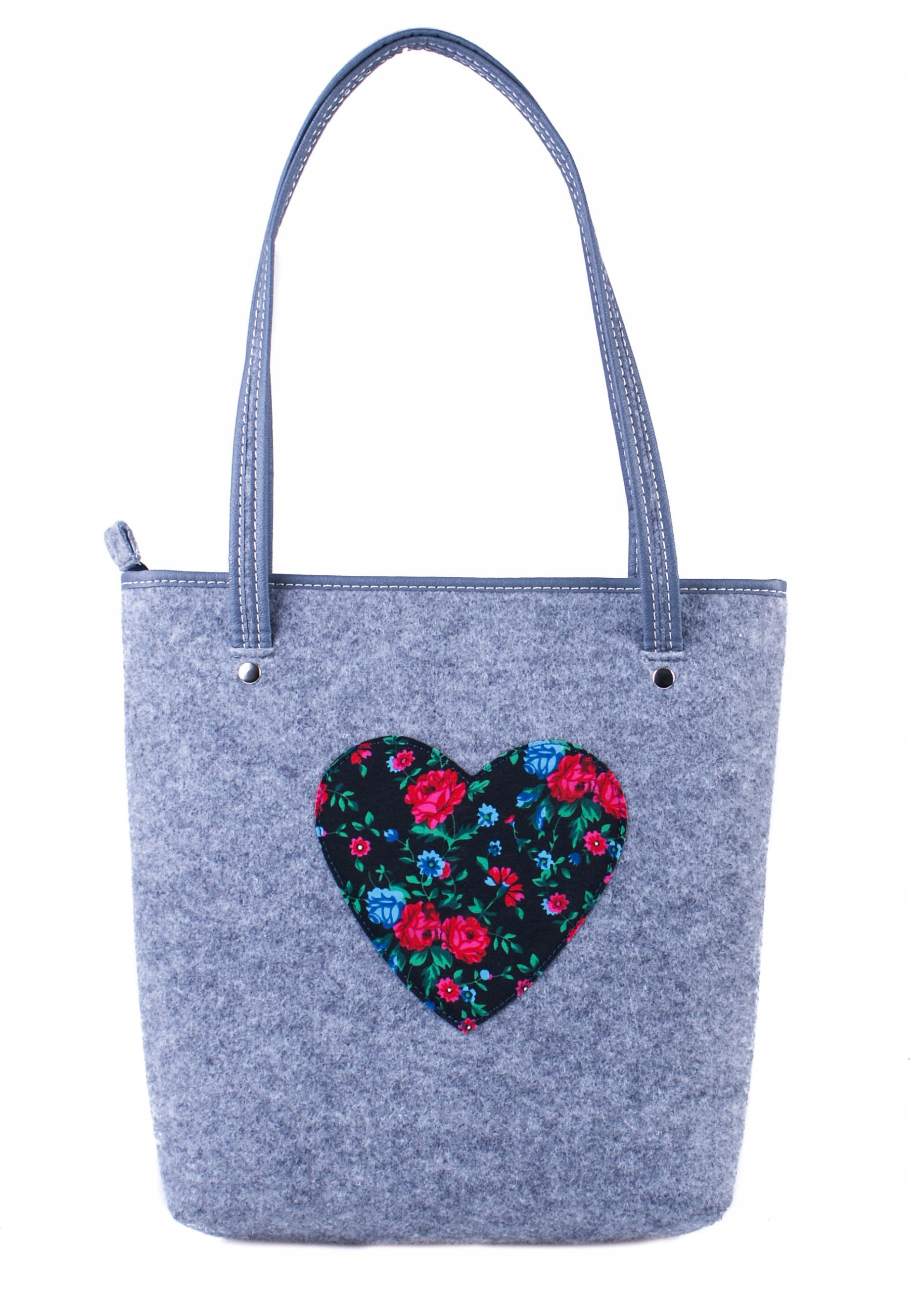 

Torba Filcowa Szara Folkowa Słowiańska Naszywka