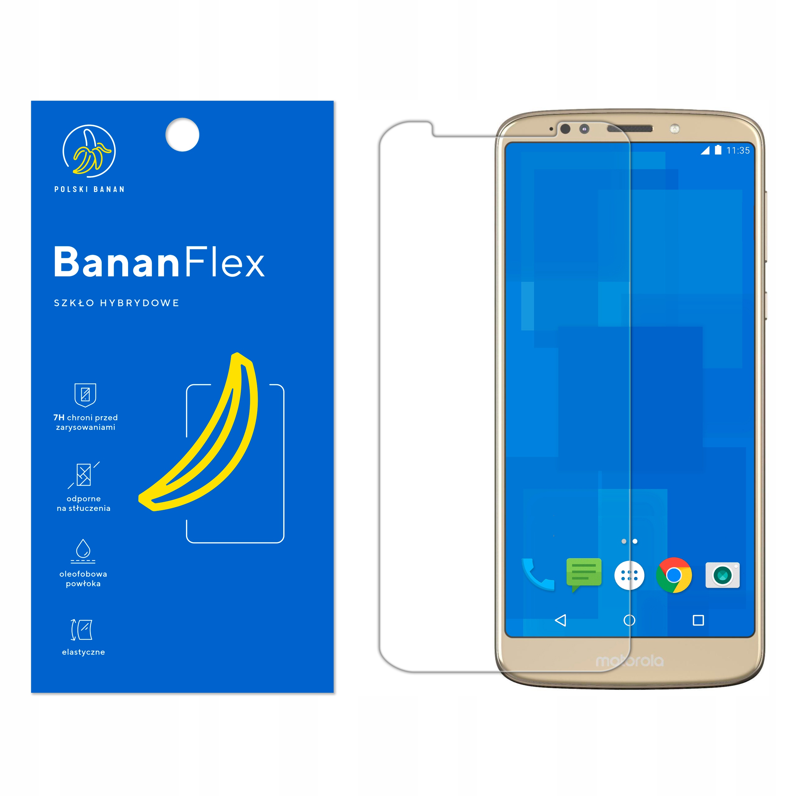 

Szkło Hybrydowe 7H do Motorola Moto E5 Plus