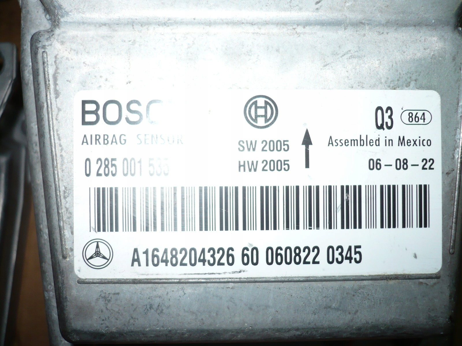 Датчик подушки безопасности MERCEDES W164 ML 1648204326