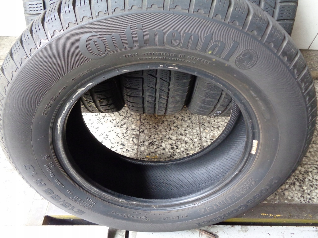 4x Zimowe CONTINENTAL CROSS Contact 215/65R16 98H 6,5mm Indeks prędkości H do 210 km/h