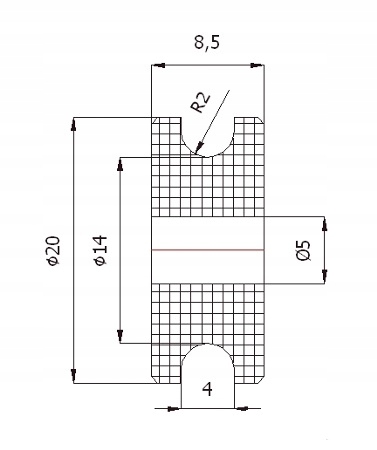 fi 20 ROLKI NA LINKĘ fi 4 BLOCZKI ROLKA SZOTY Kod producenta C20/4