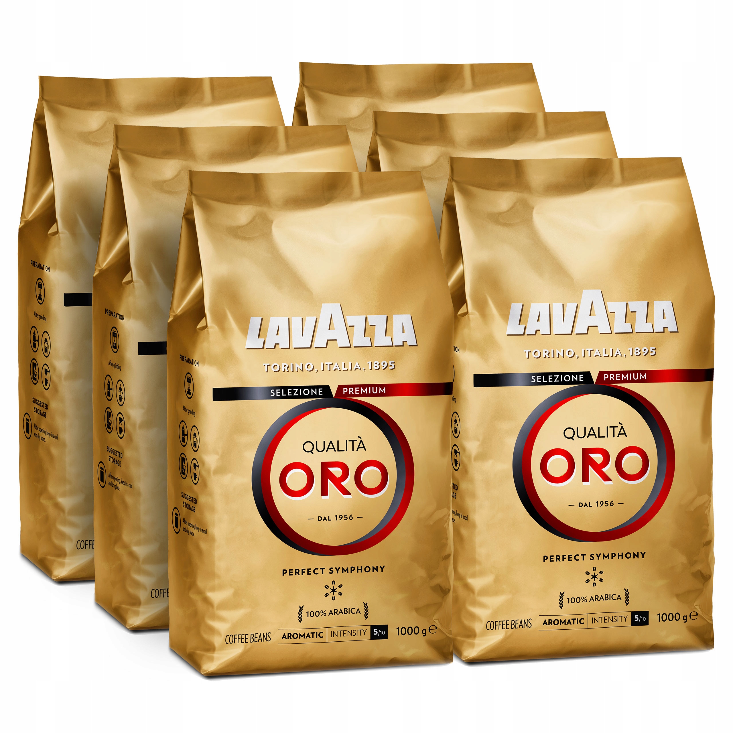 Levně Káva zrnková Lavazza Qualita Oro 6x1 kg