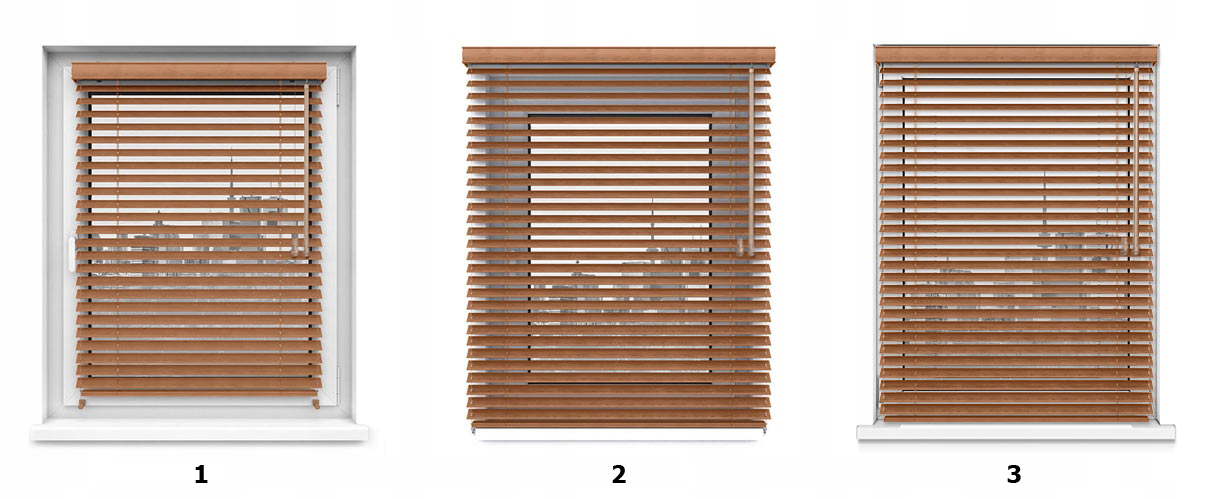 ŻALUZJA ŻALUZJE DREWNIANE 25mm NA WYMIAR Szerokość lameli 25 mm