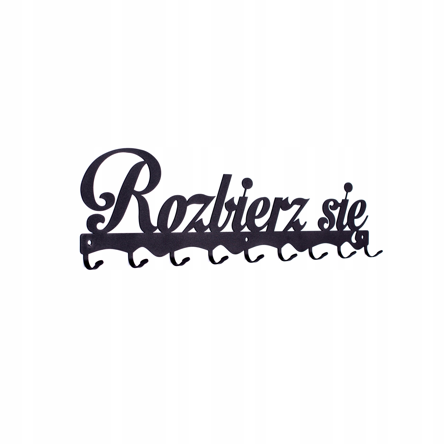 Wieszak ścienny metalowy Rozbierz się czarny 24H