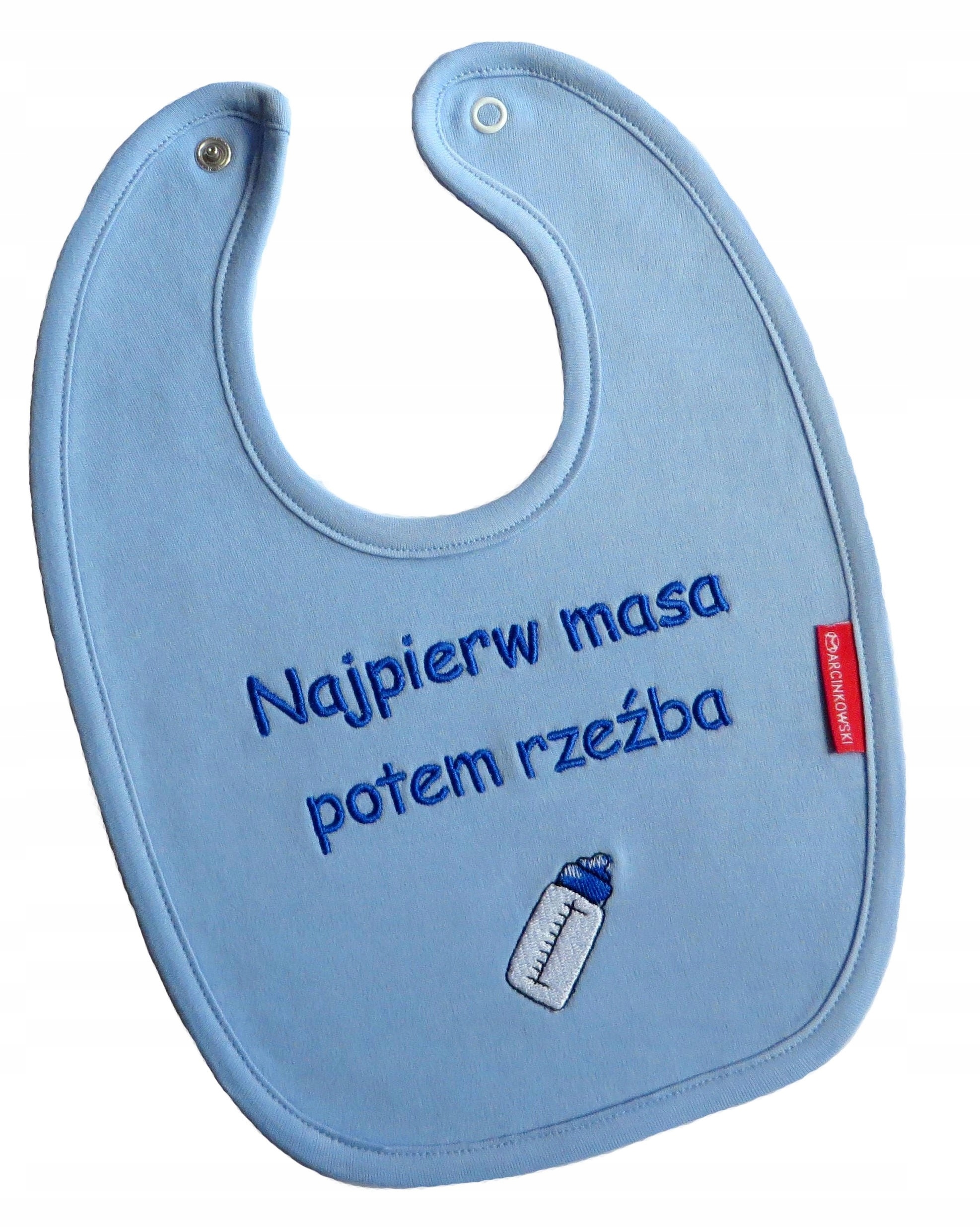 ŚLINIAK z ŚMIESZNYM NAPISEM prezent IMIĘ DZIECKA