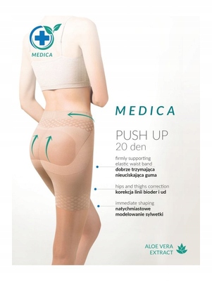 Rajstopy Gabriella MEDICA PUSH UP 20DEN 4/L