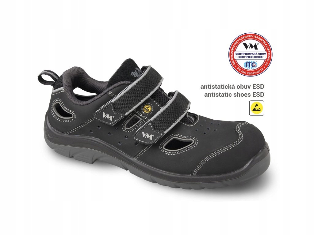 

Sandały Robocze Buty Lyon S1 Esd Skóra Naturalna