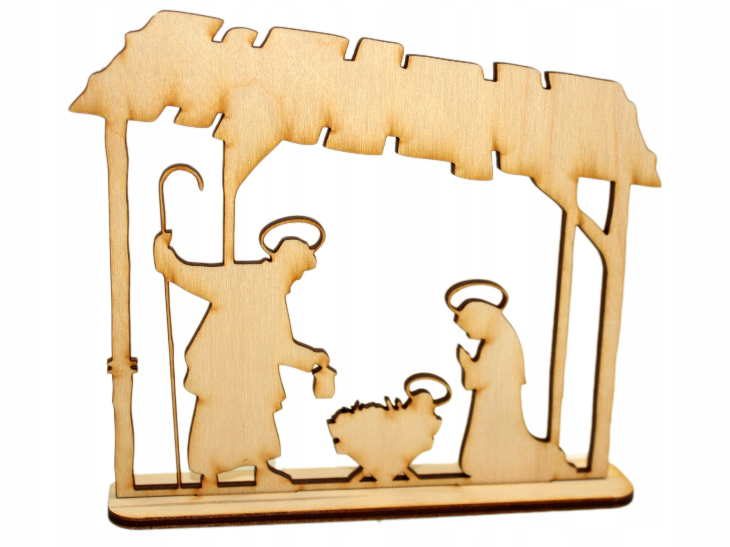 

Szopka Ze Sklejki bożonarodzeniowa świąteczna 14cm