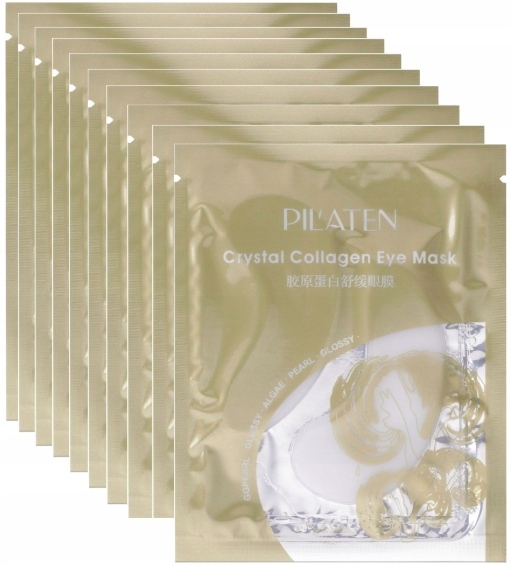 

10x Pilaten Płatki Kolagenowe Oczy Maska Crystal
