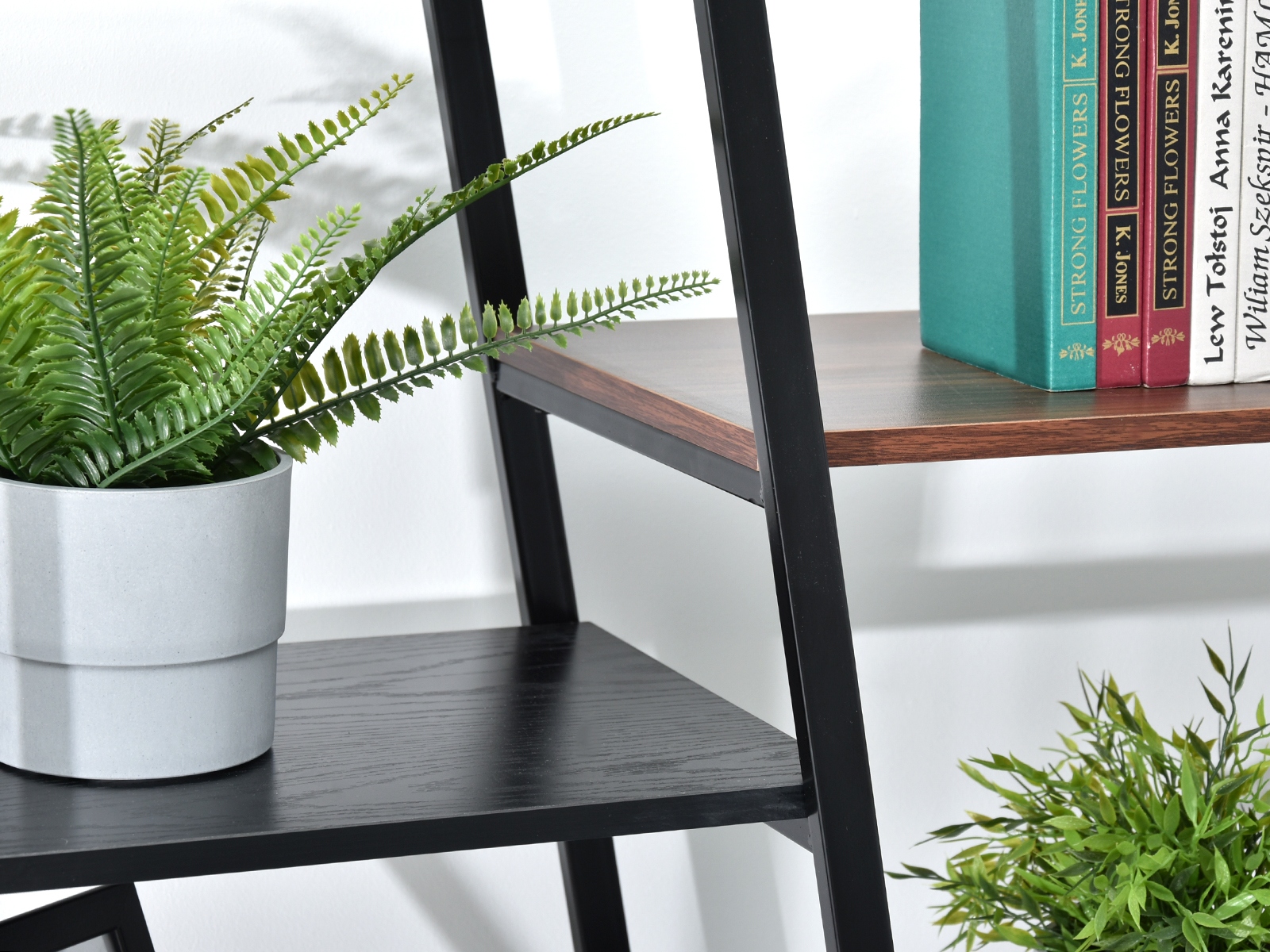 NOWOCZESNY REGAŁ DO PRACOWNI GEFION PATCHWORK Szerokość mebla 121 cm