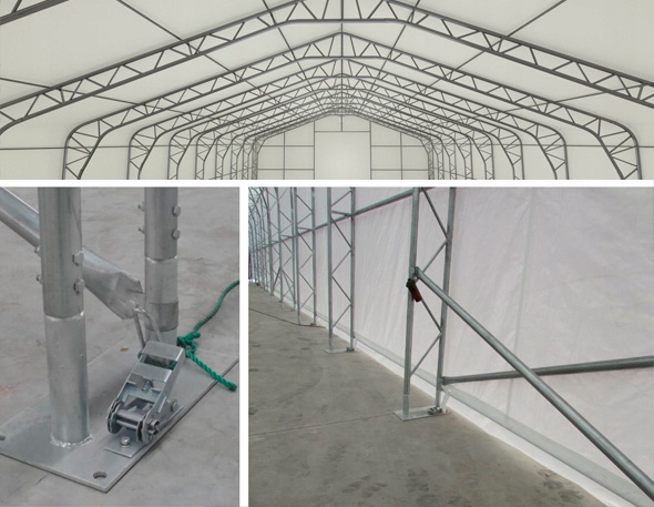 12x21m HALA NAMIOTOWA namiot magazynowy h=6,4m 8715373693 12x21m HALA NAMIOTOWA namiot magazynowy h=6,4m 8715373693
