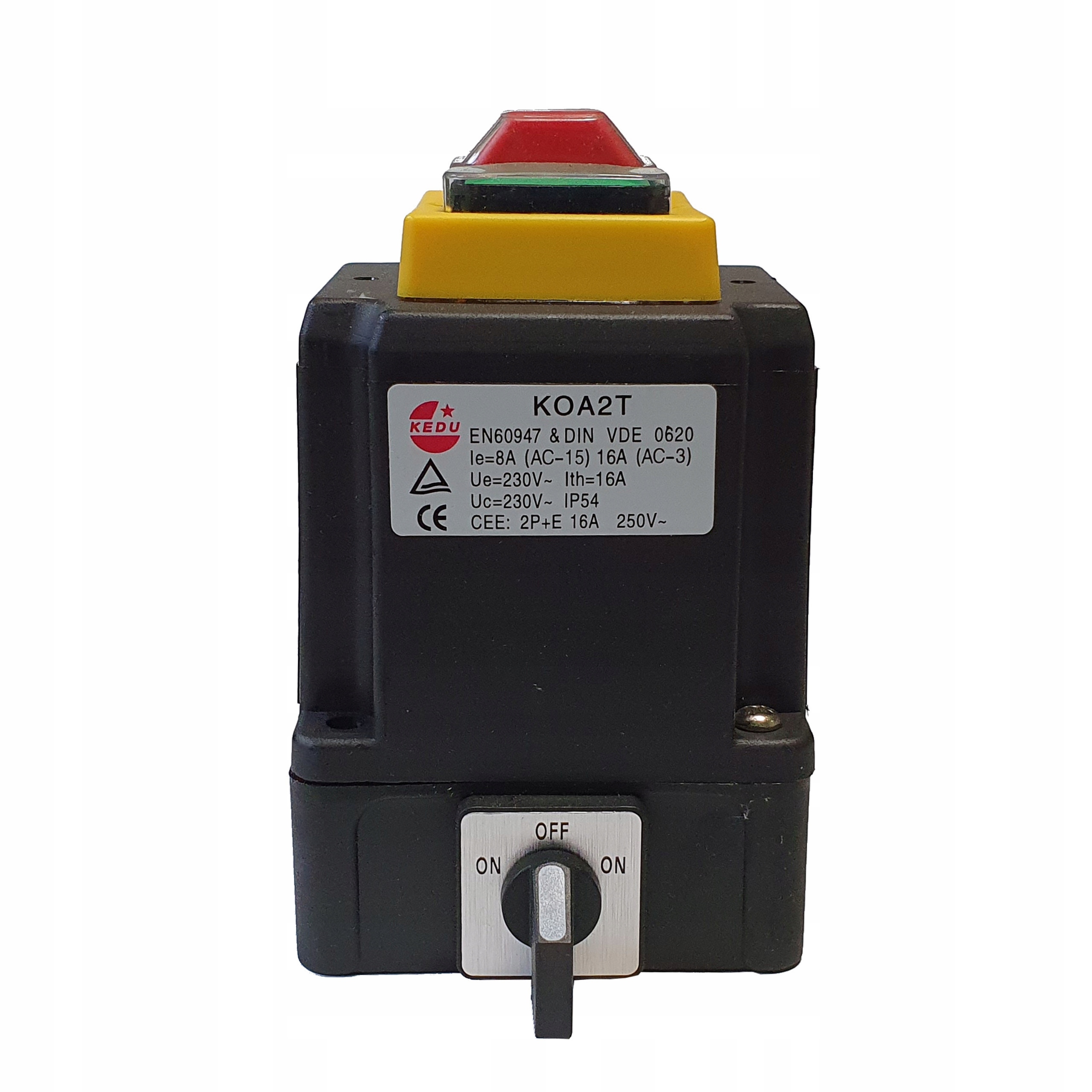 

Wyłącznik włącznik silnika 1 faz Kedu KOA2T 230v