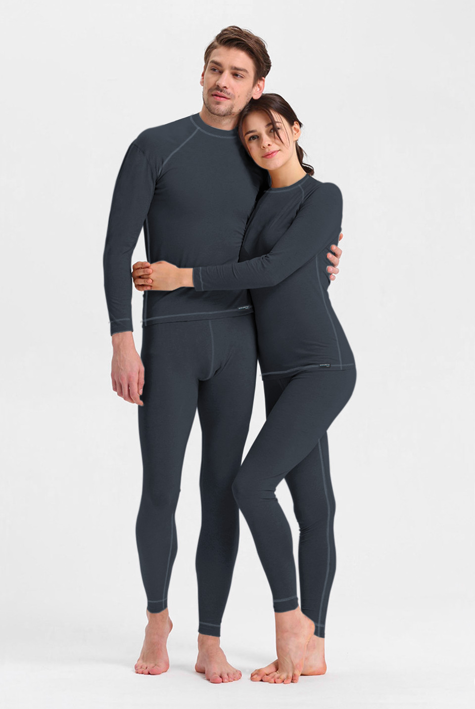 Bielizna Termoaktywna z WEŁNY MERYNOSA r XL granat Kolekcja Merino Thermal Winter Sports