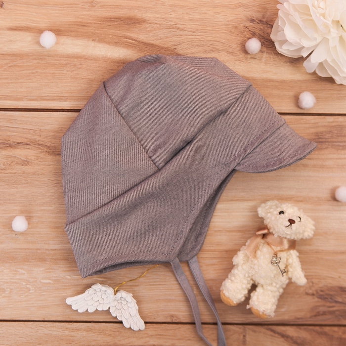 74 czapka pilotka wiązana elegancka szara ARTEX PL Marka Inna marka